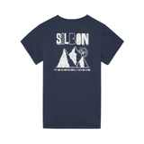 Silbon – 136124 – Camiseta de manga corta 100% algodón con impresión en la espalda – Unisex niños