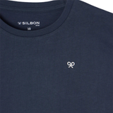 Silbon – 136124 – Camiseta de manga corta 100% algodón con impresión en la espalda – Unisex niños
