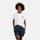 Silbon – 136125 – Camiseta de manga corta 100% algodón con impresión trasera – Unisex niños