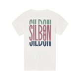Silbon – 136125 – Camiseta de manga corta 100% algodón con impresión trasera – Unisex niños
