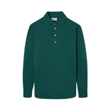 Silbon – 136607 – Polo liso de manga larga 100% algodón de corte regular con cuello clásico - Hombre