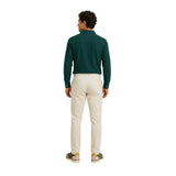 Silbon – 136607 – Polo liso de manga larga 100% algodón de corte regular con cuello clásico - Hombre