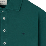 Silbon – 136607 – Polo liso de manga larga 100% algodón de corte regular con cuello clásico - Hombre