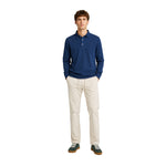Polo azul oscuro de manga larga para hombre | Silbon | Konestilochic