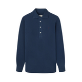 Silbon – 136608 – Polo liso de manga larga 100% algodón de corte regular con cuello clásico - Hombre