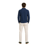Silbon – 136608 – Polo liso de manga larga 100% algodón de corte regular con cuello clásico - Hombre