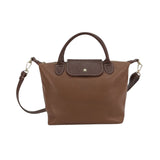 Martina K - 140-2618-3 – Bolso mediano de piel color camel con solapa pequeña (33*23*12 cm)