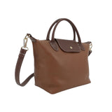 Martina K - 140-2618-3 – Bolso mediano de piel color camel con solapa pequeña (33*23*12 cm)