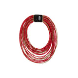 Latido - 15000CO-007 – Collar múltiple rojo de resina