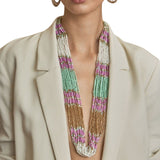 Latido - 15003CO-013 – Collar multivuelta de resina