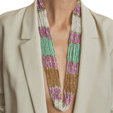 Latido - 15003CO-013 – Collar multivuelta de resina
