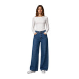 Free/Quent - Liana 205298-Blanco roto - Camiseta blanca de manga larga - Mujer