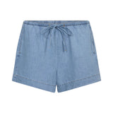 Free/Quent – Lisea 208110-9451 – Shorts vaqueros azules 100% algodón con cintura elástica ajustable - Mujer