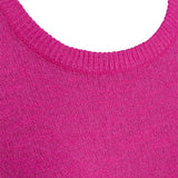 Free/Quent – Vicki 208117-9879 – Jersey fucsia de viscosa con manga francesa y hombros caídos - Mujer