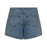 Free/Quent – Kalia 208333-1155 – Shorts vaqueros azules 100% algodón de tiro medio - Mujer