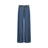 FreeQuent - Milo 211373-Azul - Pantalones anchos azules estilo vaquero 100% lyocell - Mujer