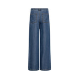 FreeQuent - Milo 211373-Azul - Pantalones anchos azules estilo vaquero 100% lyocell - Mujer