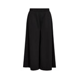 Free/Quent - Nanni 211583-Negro - Pantalones culotte negros de tiro medio con bolsillos laterales - Mujer