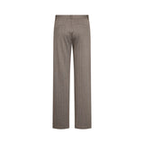 Free/Quent - Bonnie 211689-Crudo - Pantalones marrones con estampado de espiga - Mujer