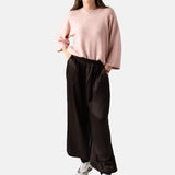 Free/Quent - Hardy 211704-Malva - Jersey rosa claro de lana con mangas raglán ¾ - Mujer