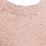 Free/Quent - Hardy 211704-Malva - Jersey rosa claro de lana con mangas raglán ¾ - Mujer