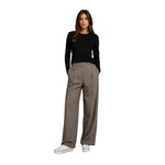 Pantalón topo tiro medio pliegues mujer FreeQuent | Konestilochic