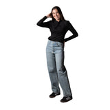Minueto – Grazia 252067 – Pantalones vaqueros 100% algodón con detalle brillante - Mujer