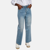 Minueto – Grazia 252067 – Pantalones vaqueros 100% algodón con detalle brillante - Mujer