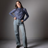 Minueto – Grazia 252067 – Pantalones vaqueros 100% algodón con detalle brillante - Mujer