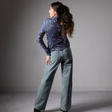 Minueto – Grazia 252067 – Pantalones vaqueros 100% algodón con detalle brillante - Mujer