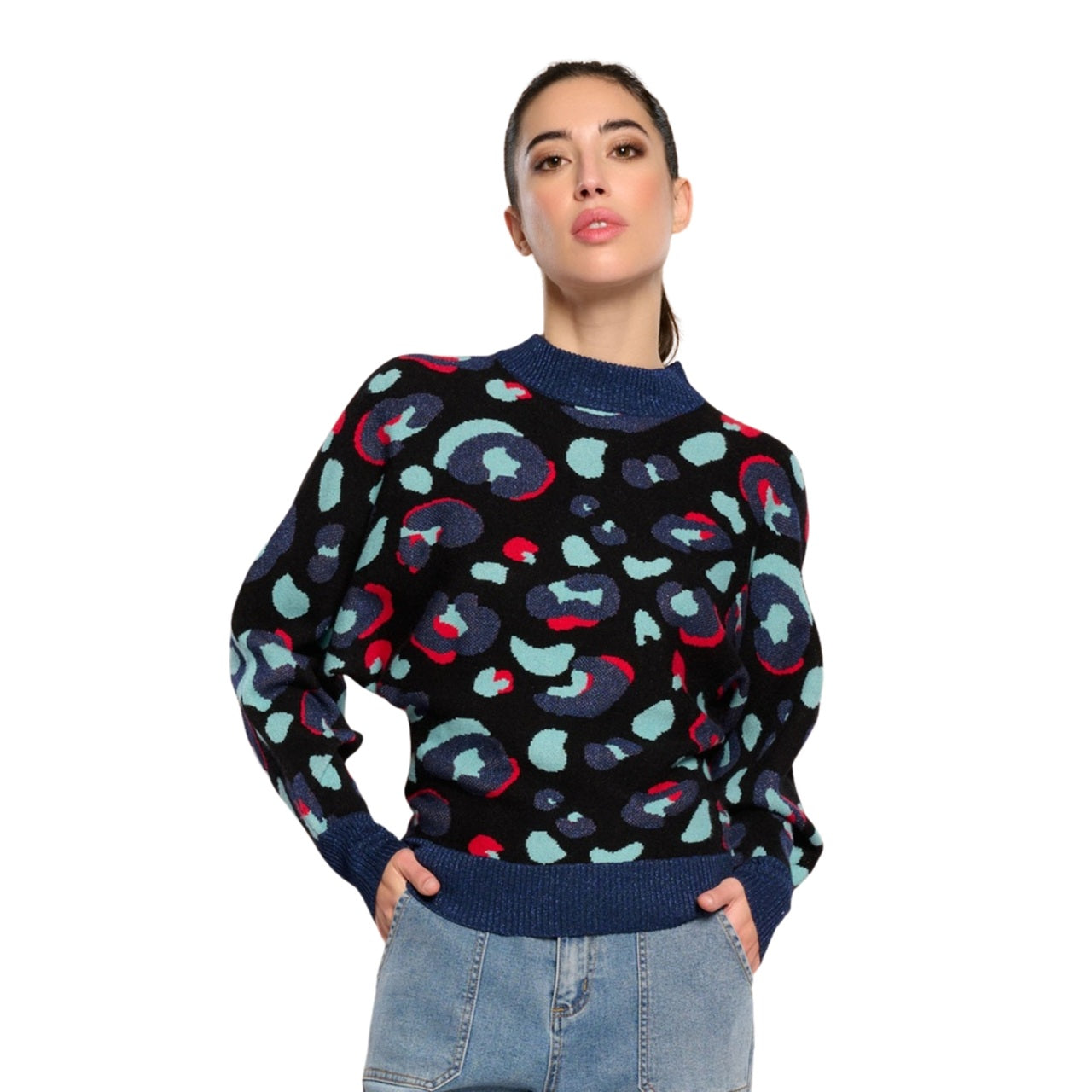 Jersey Minueto Leo multicolor para mujer – Estilo y confort Konestilochic