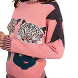 Minueto – 252311 – Jersey con estampado felino - Mujer