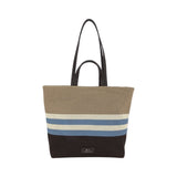 Martina K - 25358-216 – Bolso shopping tricolor de punto con cierre de cremallera (29x29x15cm)