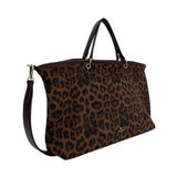 MartinaK - 25456L-LEOP.MARRÓN - Bolso marrón de mano con estampado de leopardo (47x11x29 cm.)