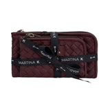 MartinaK - 2603605-BERENJENA - Conjunto de monedero y billetero berenjena trenzado