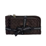 MartinaK - 2603605-MARRON - Conjunto de monedero y billetero marrón trenzado