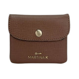 MartinaK - 2603608-CAMEL - Monedero camel con cremallera interior (11x1,5x9 cm.)