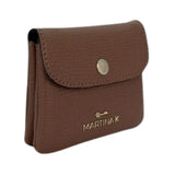 MartinaK - 2603608-CAMEL - Monedero camel con cremallera interior (11x1,5x9 cm.)