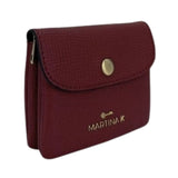 MartinaK - 2603608-BURDEOS - Monedero burdeos con cremallera interior (11x1,5x9 cm.)