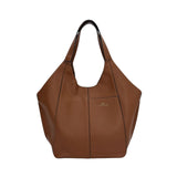 MartinaK - 261829-CAMEL - Bolso hobo camel de ecopiel grabada con bolsa interior (47x13x38 cm.)