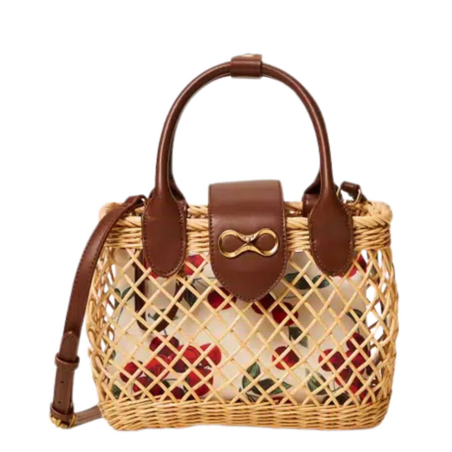 Bolso mimbre natural Twinset bandolera elegante chic Konestilochic