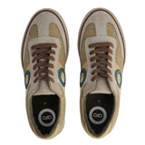 Aro - Pol Washed Canvas 3331-POL-KHAKI - Sneakers verde caqui con empeine de lona y gamuza - Hombre