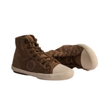 Aro - Charlie Suede 3681-CHARLIE-COCONUT - Zapatillas marrones de caña alta con empeine de gamuza - Mujer