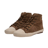Aro - Charlie Suede 3681-CHARLIE-COCONUT - Zapatillas marrones de caña alta con empeine de gamuza - Mujer