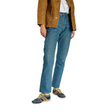 Aro - Ido 3683-IDO-MIDNIGHT - Sneakers azul marino de piel y ante con efecto lavado - Hombre