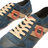 Aro - Ido 3683-IDO-MIDNIGHT - Sneakers azul marino de piel y ante con efecto lavado - Hombre