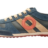 Aro - Ido 3683-IDO-MIDNIGHT - Sneakers azul marino de piel y ante con efecto lavado - Hombre