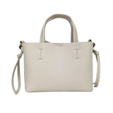Martina K – Lovely 3810-27 – Bolso color hueso con doble asa y bandolera de quita y pon (22x16x9 cm.)