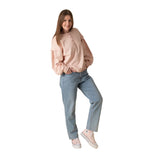 40323_70-Sudadera rosa con cuello panadero Yerse para mujer