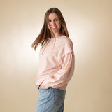 40323_70-Sudadera rosa con cuello panadero Yerse para mujer